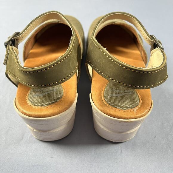 Dansko Tiffani Brown Milled Sandals Woman’s Size 10 Round Toe Dress Clogs - Picture 4 of 7